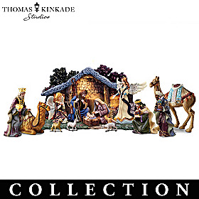 Thomas Kinkade Star Of Hope Nativity Collection