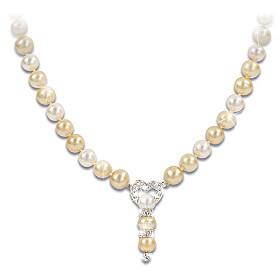 Today, Tomorrow And Always Golden Cultured Pearl Necklace