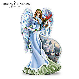Thomas Kinkade Holly Angel Figurine