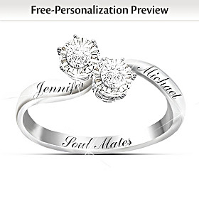 Soul Mates Personalized Diamond Ring