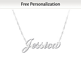 Daughter, I Love You Personalized Diamond Necklace