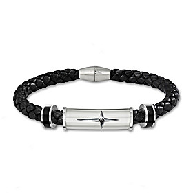 Protection And Strength For My Son Men's Bracelet