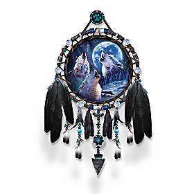 Wolf Songs Dreamcatcher Collector Plate