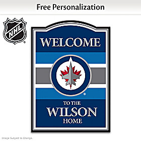 Winnipeg Jets&#153; Personalized Welcome Sign