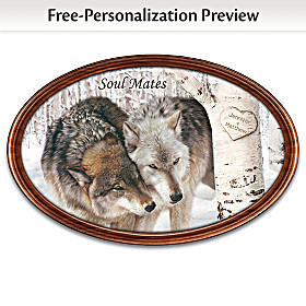 Soul Mates Personalized Masterpiece Framed Plate