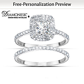 A Love Like No Other Personalized Bridal Ring Set 