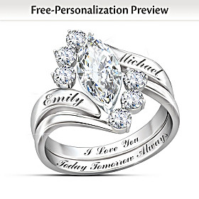 Love Completes Us Personalized Ring