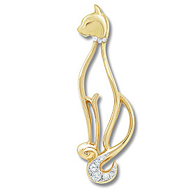 Purrfect Sophistication Brooch