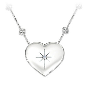 Grandma's Message Of Faith Diamond Pendant Necklace