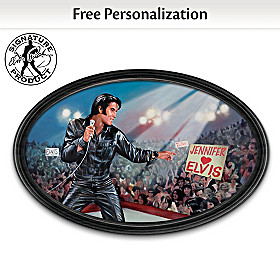 The King Of My Heart: Elvis Personalized Collector Plate