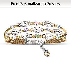 The Strength Of Family Personalized Bracelet