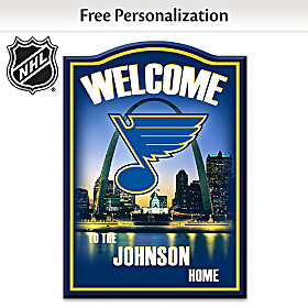 St. Louis Blues&reg; Personalized Welcome Sign