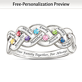 Together For Always Personalized Ring