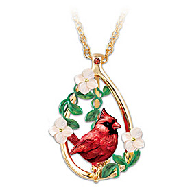 Cardinal Beauty Pendant Necklace
