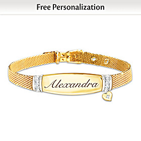 Love For My Daughter Personalized Diamond Bracelet