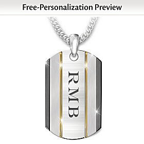 The Strength Of My Son Personalized Pendant Necklace