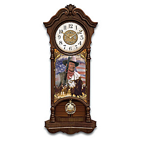 John Wayne, True Patriot Wall Clock