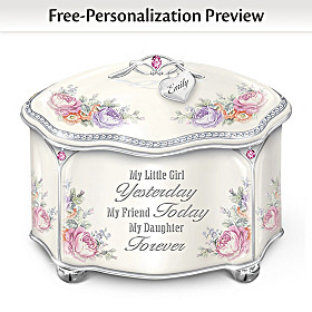 My Daughter Forever Personalized Music Box