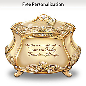 My Dearest Great Granddaughter Personalized Music Box