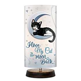 Love My Cat To The Moon And Back Lamp
