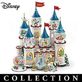 Disney's Christmas At The Castle Snowglobe Collection