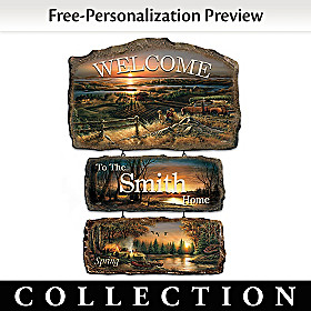 Seasons Of Splendor Personalized Welcome Sign Collection
