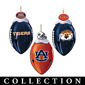 Auburn Tigers FootBells Ornament Collection
