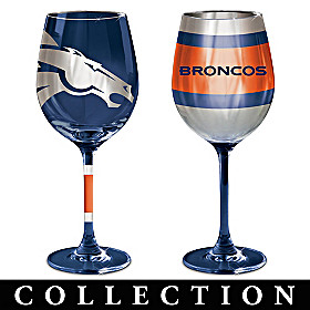 Denver Broncos Wine Glass Collection