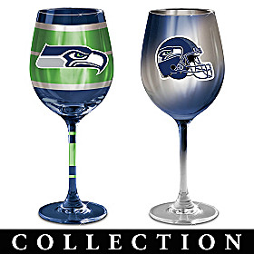 Seattle Seahawks Wine Glass Collection