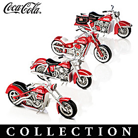 Refreshing Rides COCA-COLA Motorcycle Sculpture Collection
