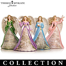 Thomas Kinkade Angels Of Peace Figurine Collection