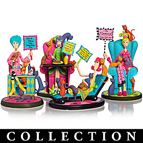 Dolly Mama's Totally Cat-a-holic Figurine Collection