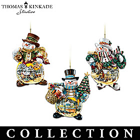 Thomas Kinkade Memories of Christmas Ornament Collection