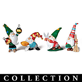 Christmas Tree Gnome Figure Collection