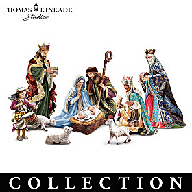 Thomas Kinkade Studios Artistry Fabric Nativity Collection
