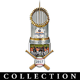 World Series Champions Astros Trophy Ornament Collection