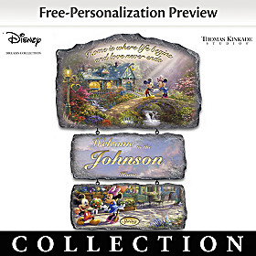 Disney's Seasons Of Joy Personalized Welcome Sign Collection