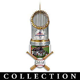 World Series Champions Red Sox Trophy Ornament Collection