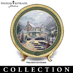 Thomas Kinkade Cherished Christmas Memories Plate Collection