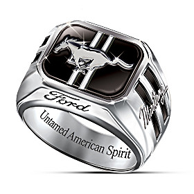 Untamed American Spirit Ford Mustang Ring