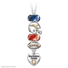 Go Patriots! #1 Fan Charm Necklace