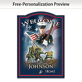 Hero's Welcome Personalized Welcome Sign