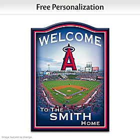 Los Angeles Angels Of Anaheim Personalized Welcome Sign