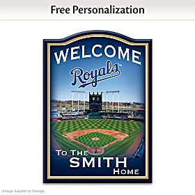 Kansas City Royals Personalized Welcome Sign