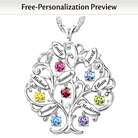 Family Of Love Personalized Pendant Necklace