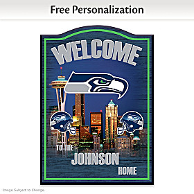 Seattle Seahawks Personalized Welcome Sign