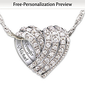 All My Love Personalized Diamond Pendant Necklace