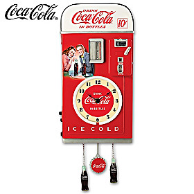 COCA-COLA Time For Refreshment Vending Machine Wall Clock