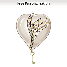 Key To My Heart Personalized Heirloom Ornament