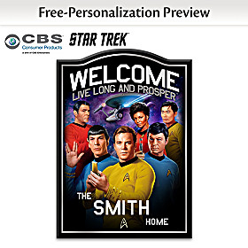 STAR TREK Personalized Welcome Sign